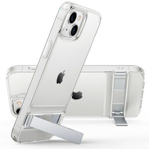 iPhone 14 Plus Metal Kickstand Case Clear