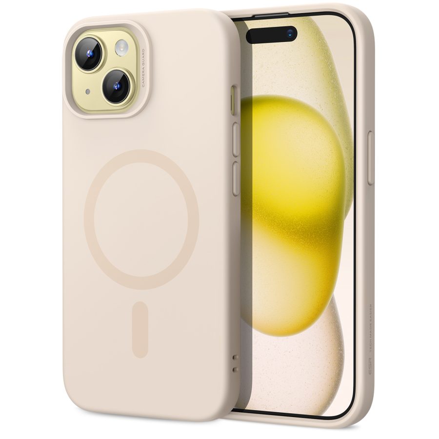 iPhone 15 Cloud Soft Case (HaloLock) Light Tan