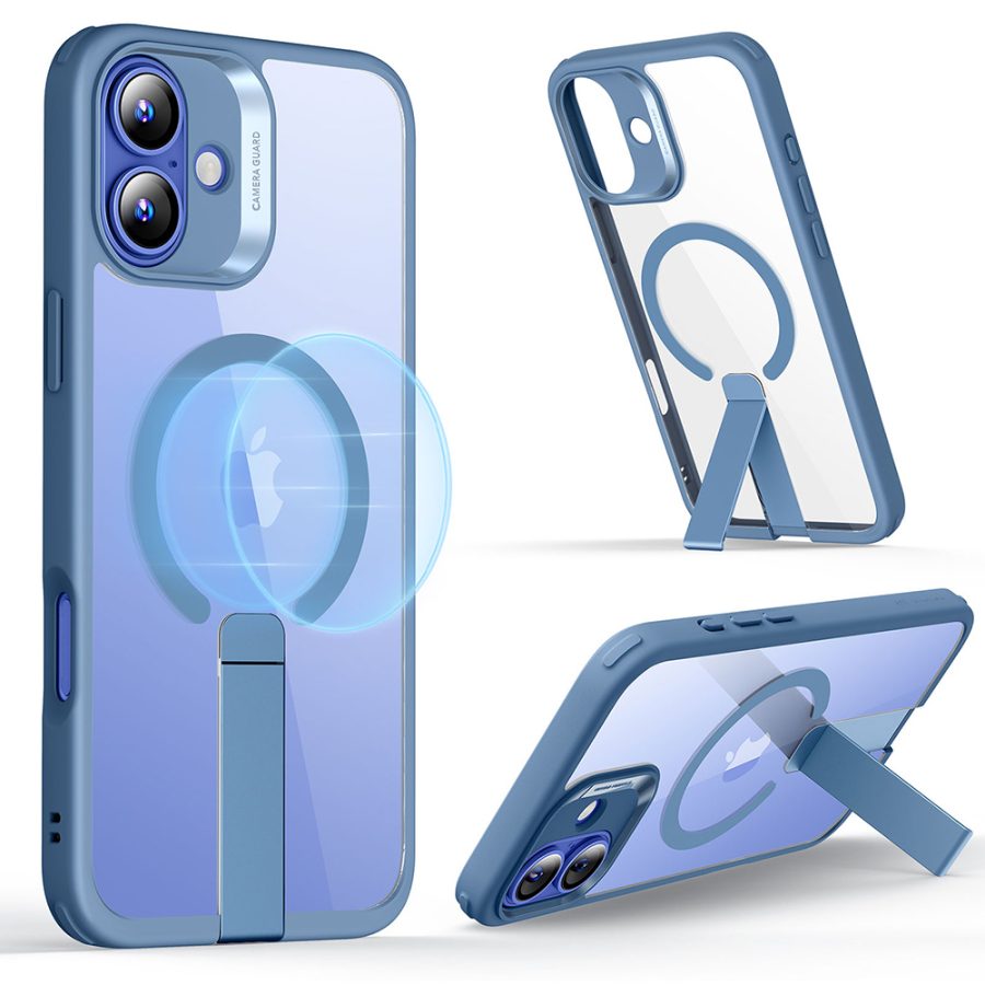 iPhone 16 Plus Boost Flickstand Case (HaloLock) Clear Blue