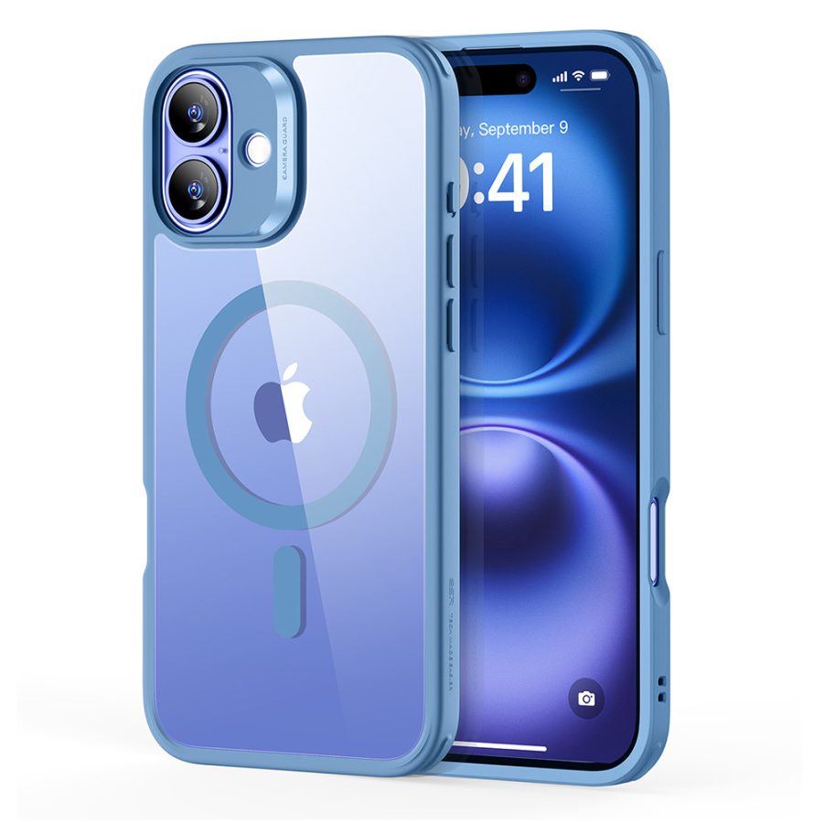 iPhone 16 Plus Classic Hybrid Case (HaloLock) Clear Blue