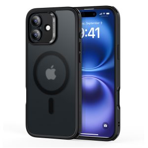 iPhone 16 Plus Classic Hybrid Case (HaloLock) Frosted Black