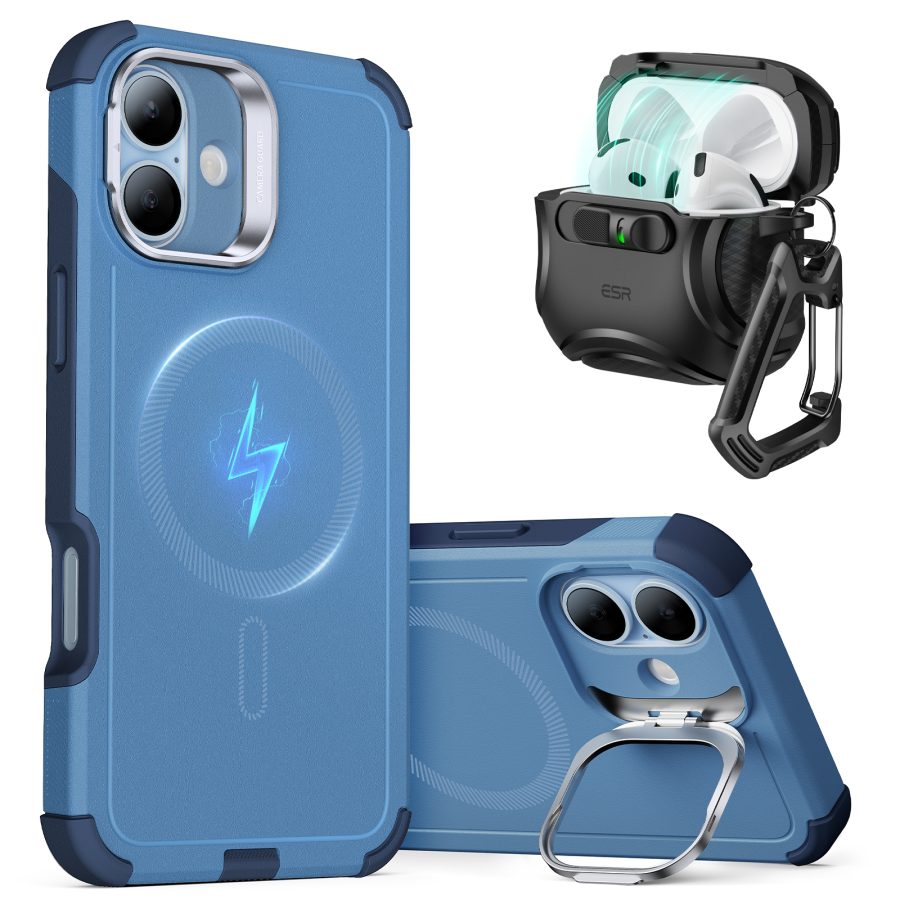 iPhone 16 Plus Cyber Protection Bundle (HaloLock) Blue