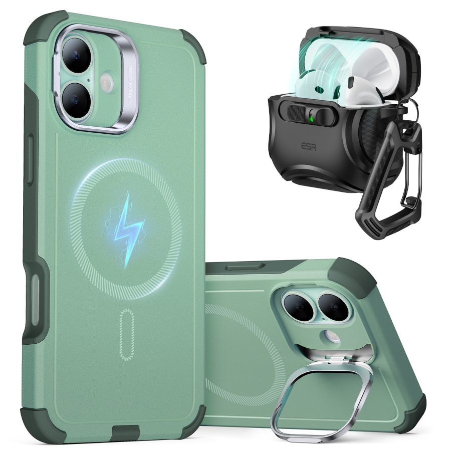 iPhone 16 Plus Cyber Protection Bundle (HaloLock) Green