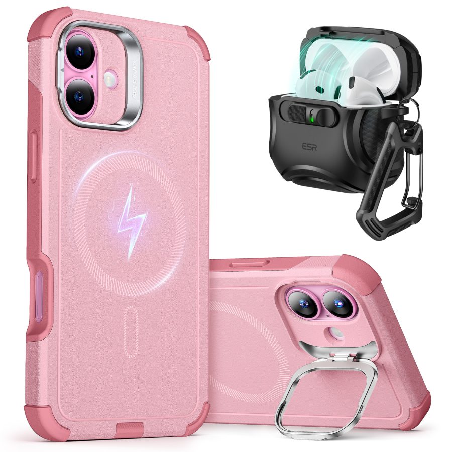 iPhone 16 Plus Cyber Protection Bundle (HaloLock) Pink