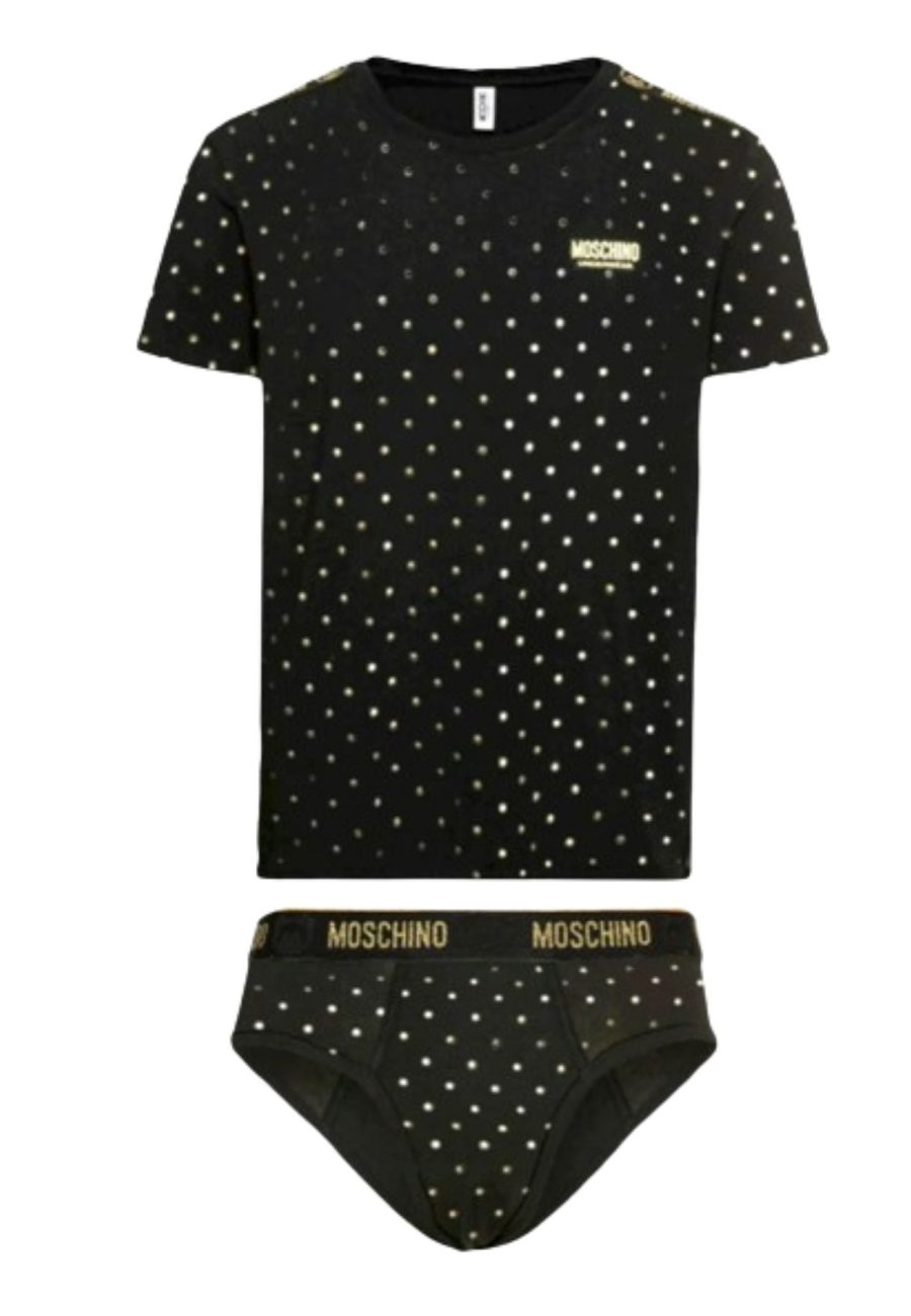 moschino MOSCHINO UNDERWEAR T-SHIRT AND BRIEFS