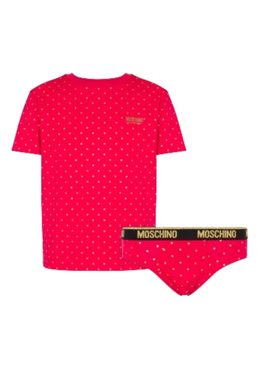 moschino MOSCHINO UNDERWEAR T-SHIRT AND BRIEFS