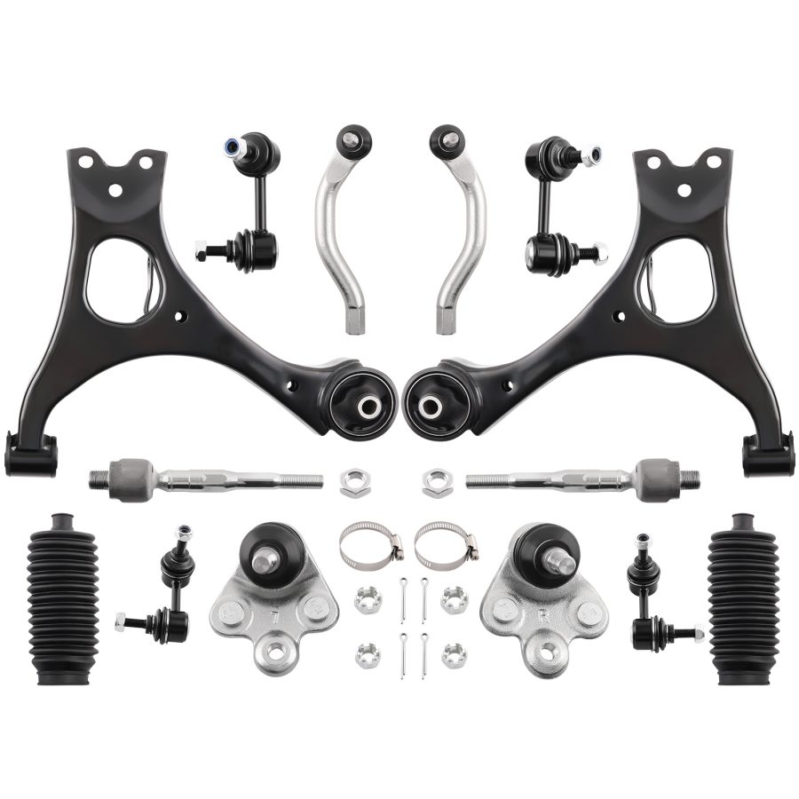 14 Pcs Suspension Kit Front Lower Control Arm compatible for Honda Civic 2006-2011 K620382