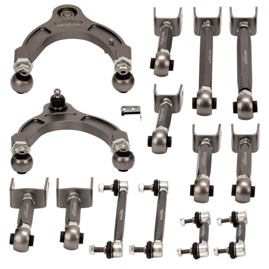 14x Rear Front Upper Control Arms Toe Camber arm Kit compatible for Tesla Model 3 2017-2021