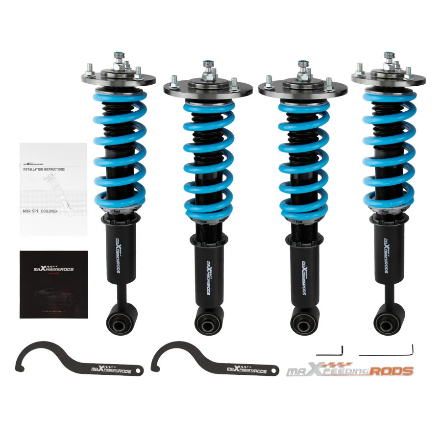 24 Way Damper Struts Air to Coil Springs Conversion compatible for Lincoln Navigator 03-06 lowering kit