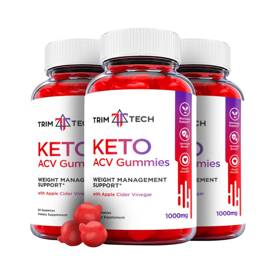 3 Pack Trim Tech Keto Gummies TrimTech Keto ACV Gummies Weight Loss 180 Gummies