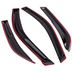 4 Pcs Smoke Window Visor Sun Rain Guard Vent Shade compatible for Toyota Corolla 2009-2013