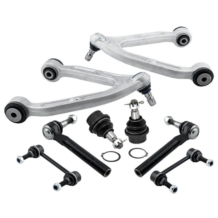 8pcs Front Suspension Control Arm Ball Joint Sway Bar Link Tie Rod compatible for Hummer H3