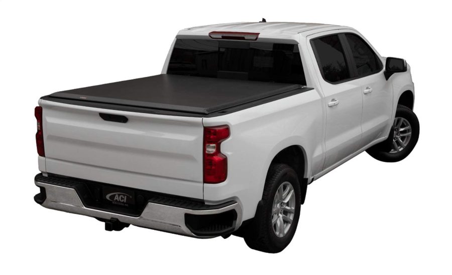 ACCESS 32389 Tonneau Cover; LiteRider; Soft Roll-Up Hook And Loop; Lockable Using Tailgate Handle Lock; Black; Vinyl