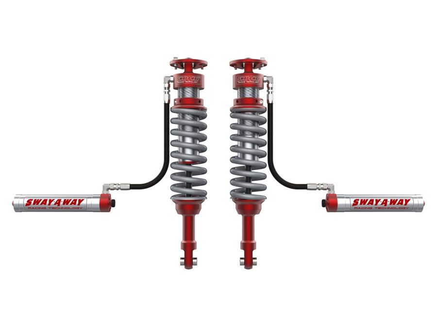 AFE 301-5000-02-CA Sway-A-Way 3.0 Front Coilover Kit w/Remote Reservoirs and Compression Adjuster