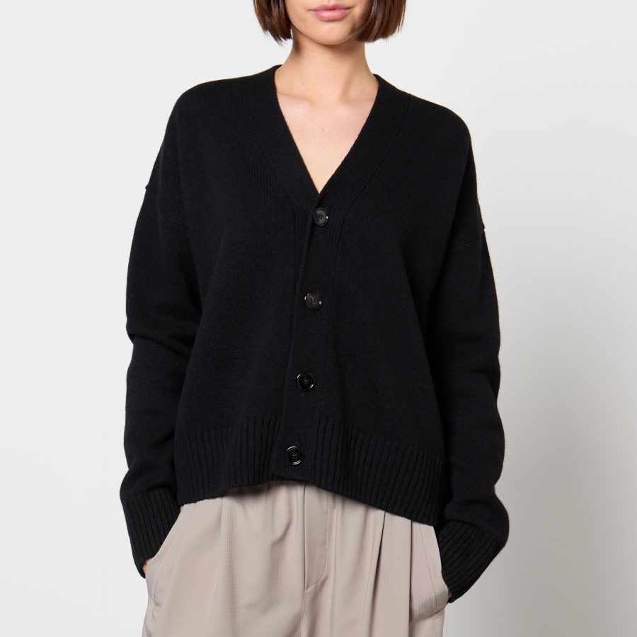 AMI Cropped Wool and Cashmere-Blend Cardigan - XXS