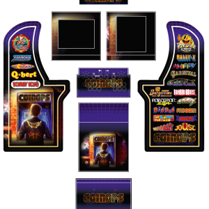 ARCADE1UP, ARCADE 1UP COIN OPS ACADE DESIGN/Arcade Cabinet GRAPHICS SIDE ART