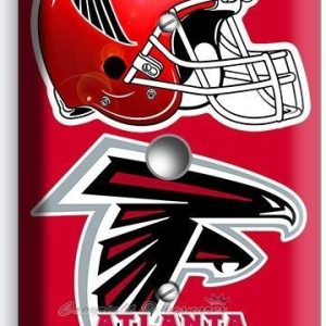 ATLANTA FALCONS FOOTBALL TEAM LIGHT DIMMER CABLE COVER WALL PLATE BOYS ROOM ART