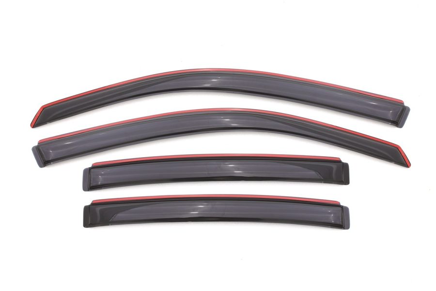 AVS 194065 In-Channel Ventvisor / Rain Guards | Fits 2008 - 2014 Dodge Avenger- Smoke, 4 pcs.