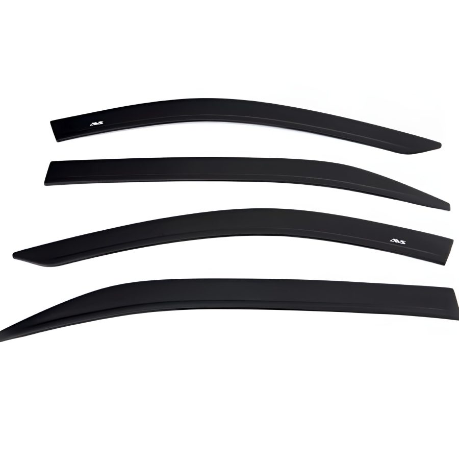 AVS 774049 Low Profile Ventvisor / Rain Guard | Fits 2015 - 2024 Chevrolet/GMC Colorado/Canyon, Crew Cab, Matte Black - 4 pcs.