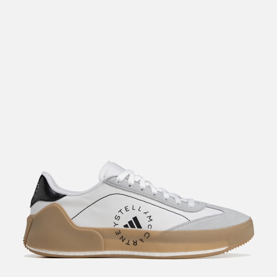 Adidas X Stella McCartney Women's Court Boost Trainer - White/Charcoal/ Black - UK 6