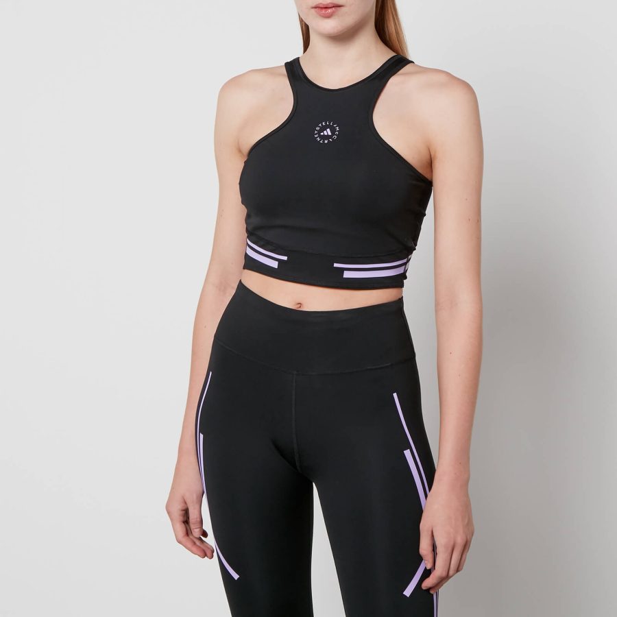 Adidas by Stella McCartney TruePace Stretch-Jersey Crop Top - S