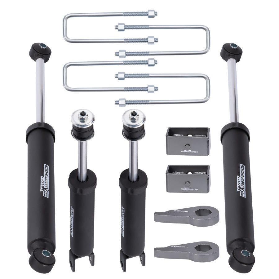 Adjustable 1-3 Leveling Lift Kit compatible for Chevrolet Silverado GMC Sierra 1500 99-06