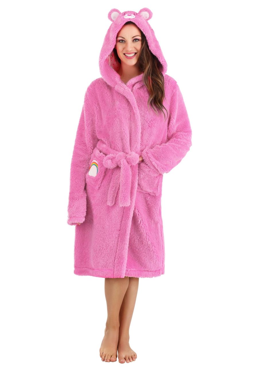 Adult Care Bears Cheer Bear Hooded Robe