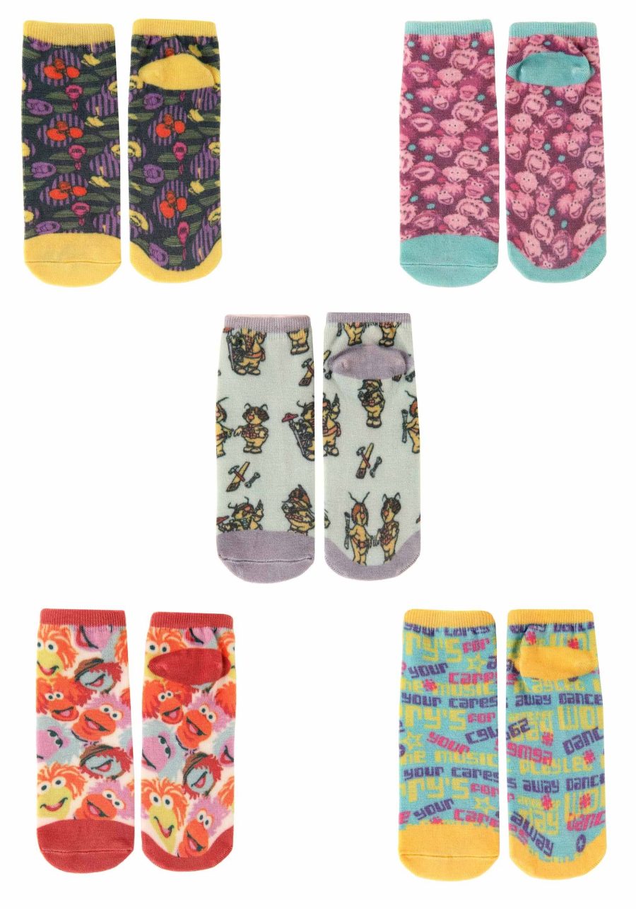 Adult Fraggle Rock 5 Pack Low Cut Socks