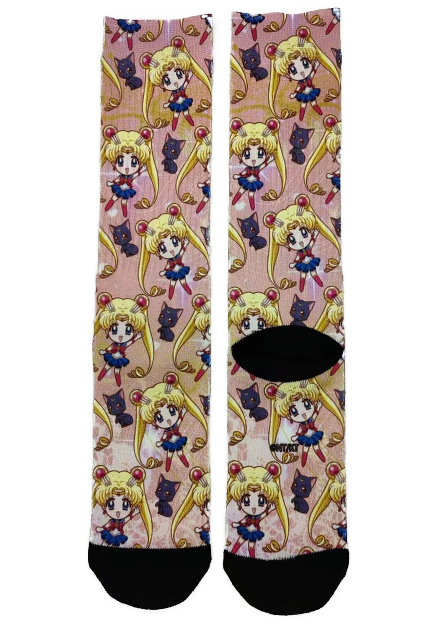 Adult Sailor Moon Crystal Chibi Sublimated Socks