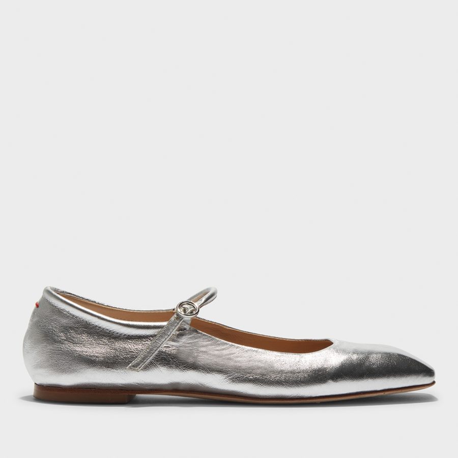 Aeyde Women's Uma Leather Mary Jane Flats - UK 6