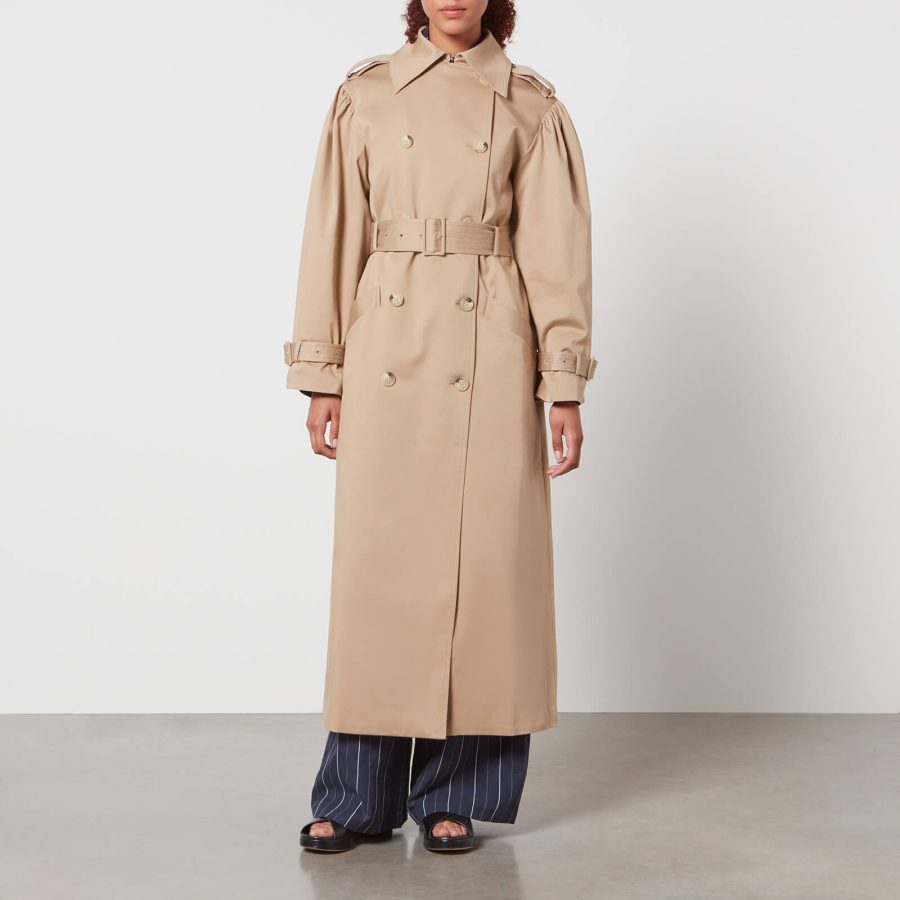 Aligne Julia Stretch-Cotton Gabardine Maxi Trench Coat - EU 42/UK 14