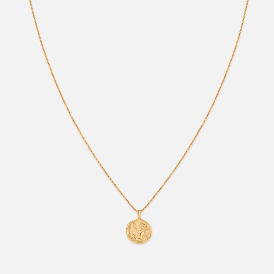 Astrid & Miyu Scorpio Zodiac 18-Karat Gold-Plated Necklace