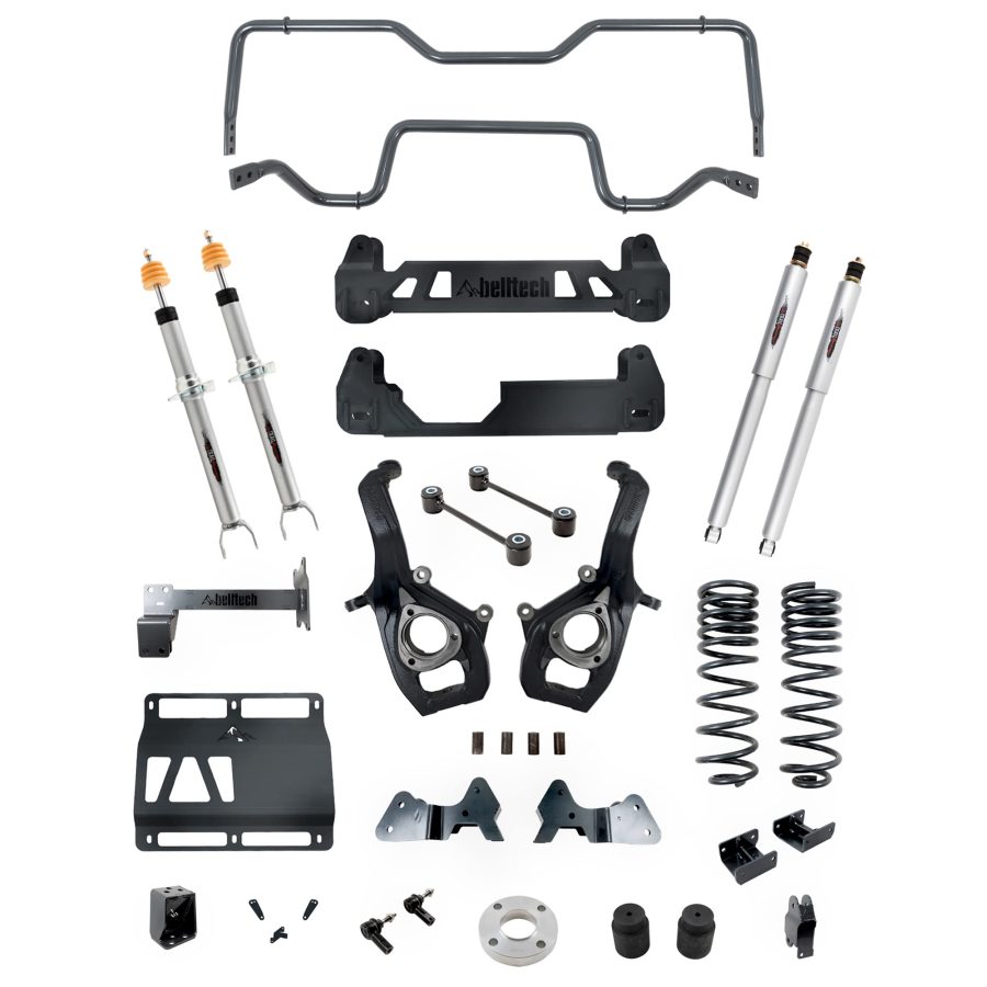 BELLTECH 153712TPS LIFT KIT 6-8in. Front and Rear Trail Performance Struts/Shocks 2019-2021 Compatible with/Replacement for Ram 1500 4wd