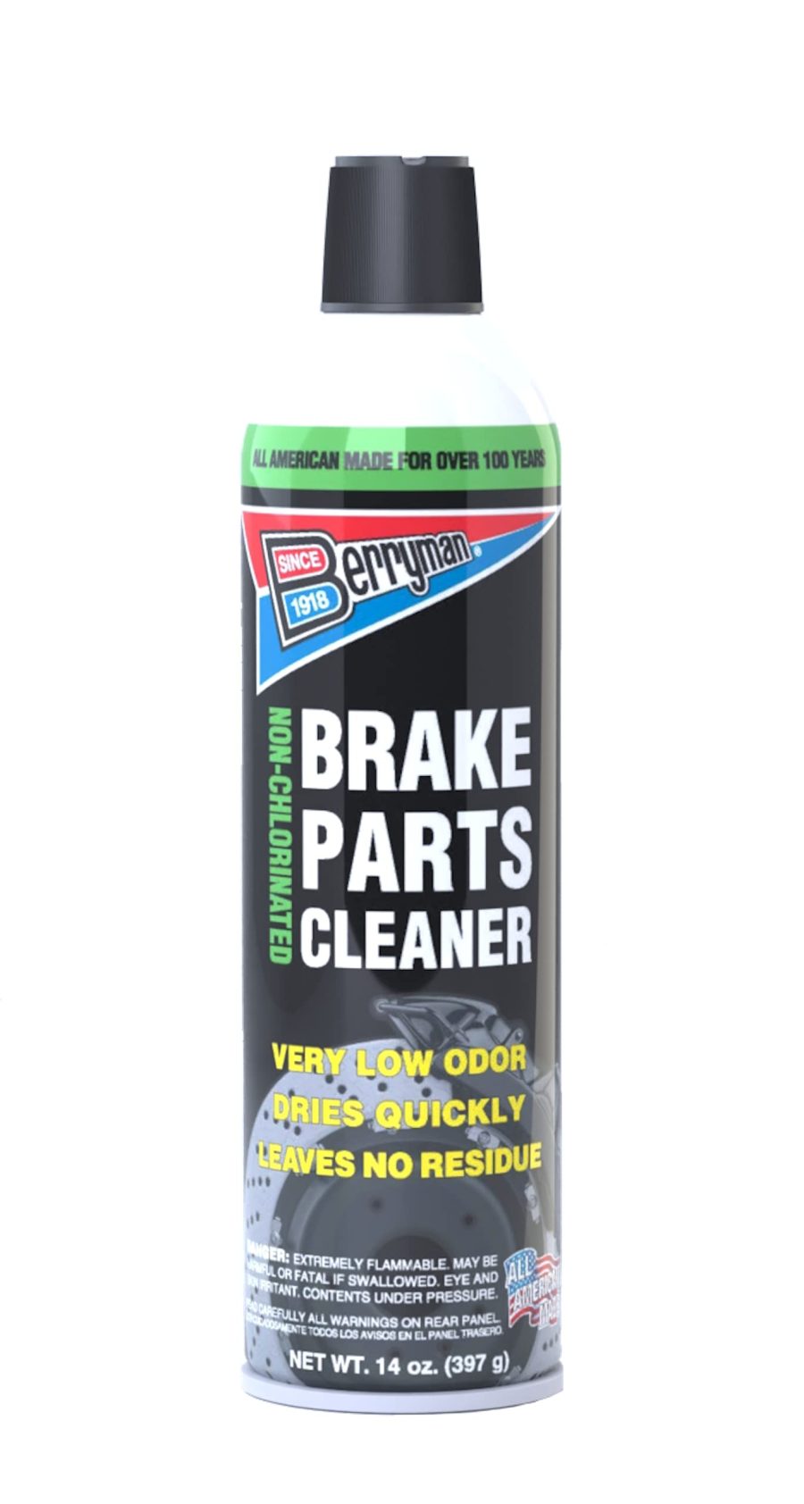 BERRYMAN 2420 Non-Chlorinated Brake Parts Cleaner, 14-Ounce