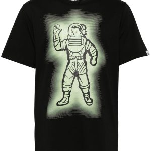 BILLIONAIRE BOYS CLUB Glow Standing Astronaut Cotton T-shirt Black