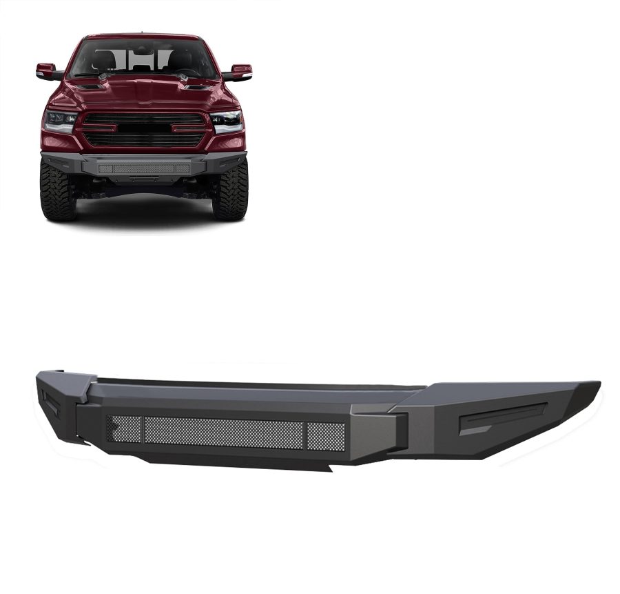 BLACK HORSE AFB-RA20-BU Armour II Heavy Duty Modular Front Bumper Modular Matte Black Compatible with 2019-2024 Ram 1500 (Excl. Rebel&TRX Trim,19-23 Ram 1500 Classic and 20-22 Ram 1500 Diesel Models)