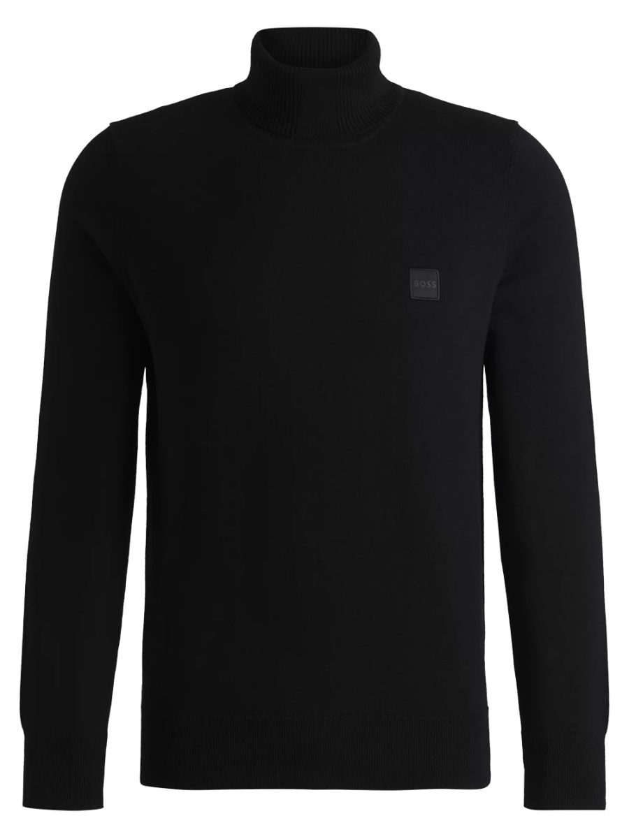 BOSS Akiro Rollneck Regular Fit Sweater Black