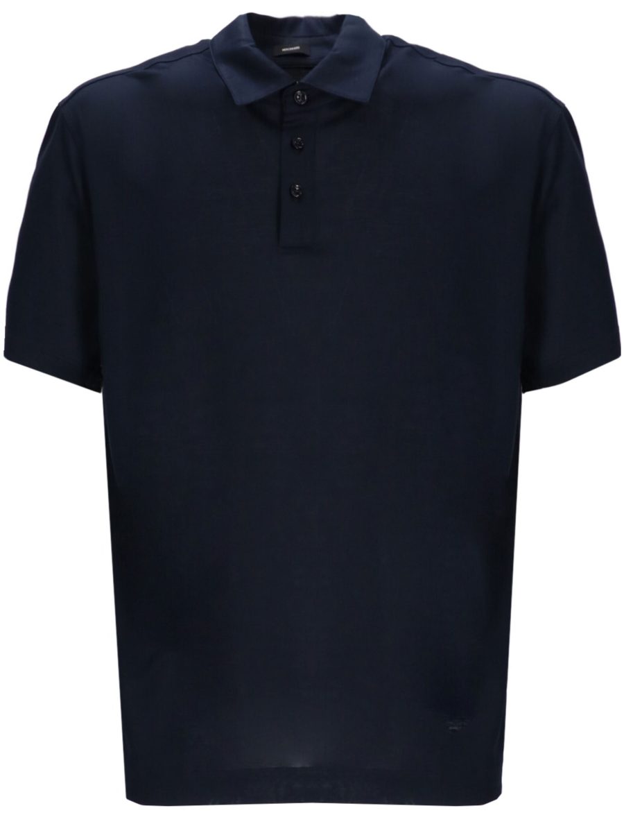 BOSS Press 50 Cotton Polo Shirt Navy