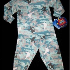 BOYS 3T - Bratz - Snowboarder Teal Camoflauge PJs PAJAMAS