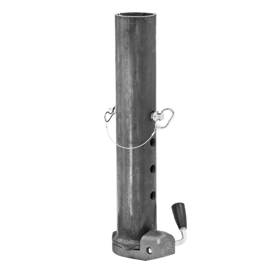 BULLDOG 1289050300 BX1 GOOSENECK COUPLER, Adjustable Round; 30000 Pound Capacity; 2-5/16 Inch Ball; 8 Inch Adjustment