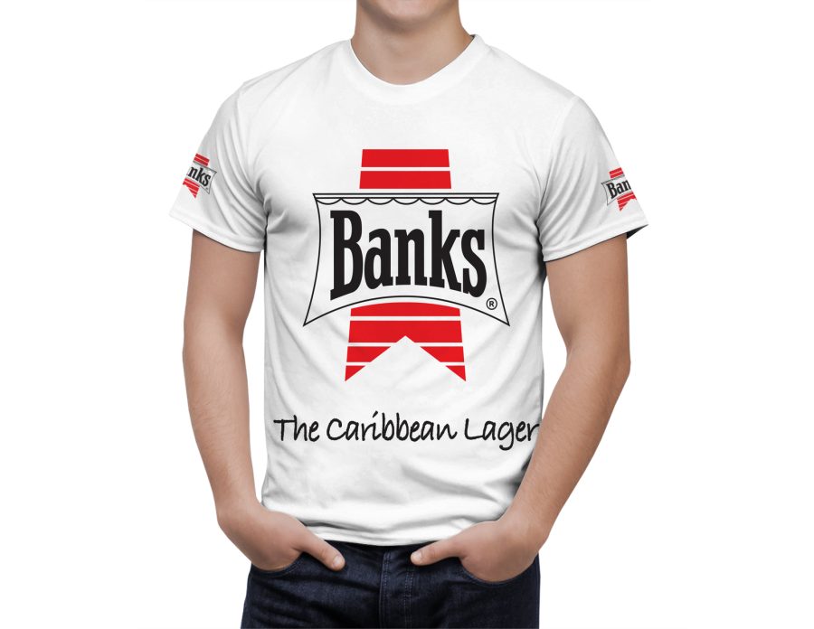 Banks Beer Logo White Short Sleeve T-Shirt Gift New Fashion