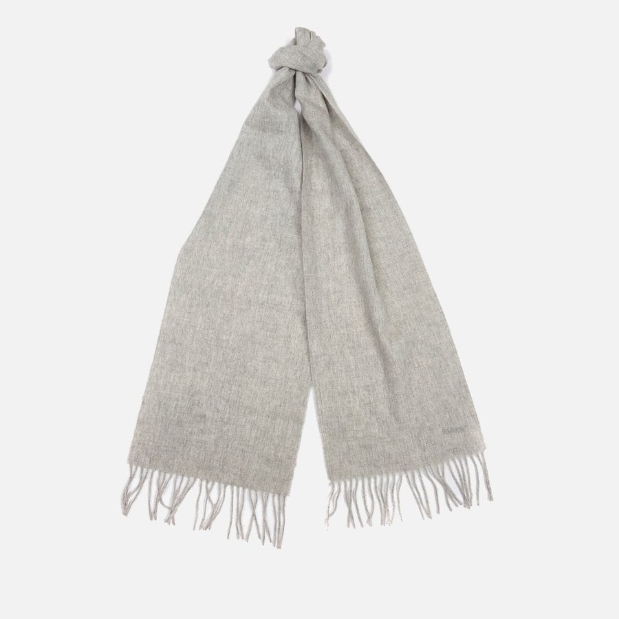 Barbour Women's Lambswool Woven Scarf - Light Grey