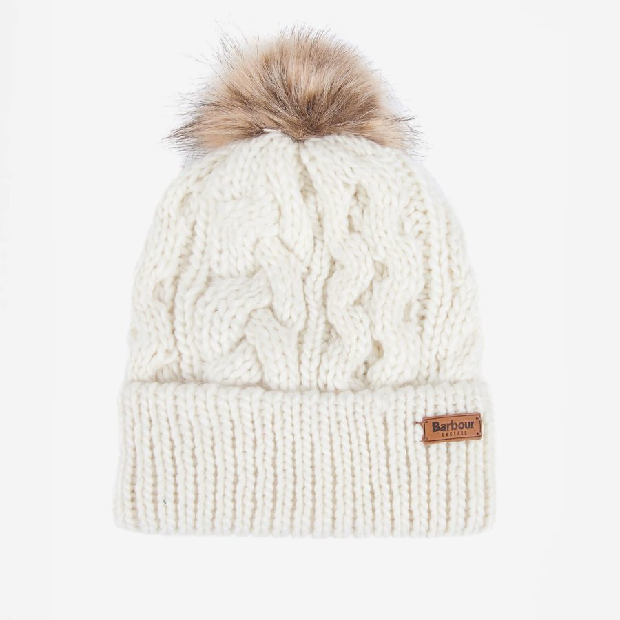 Barbour Women's Penshaw Cable Knit Beanie - Cloud