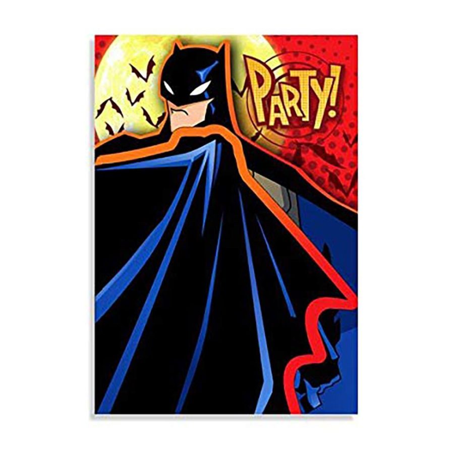 Batman Begins Batman and Robin Birthday Party Invitations 8 Invites Per Package