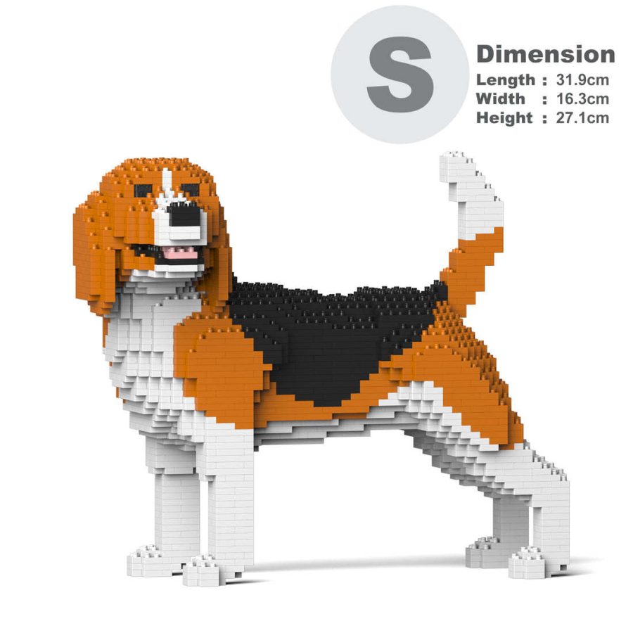 Beagle Dog Sculpture (JEKCA Lego Brick) DIY Kit