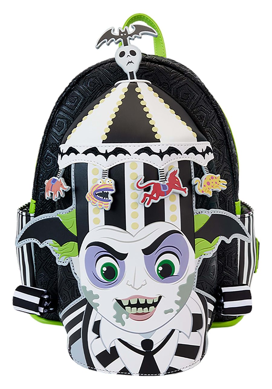 Beetlejuice Carousel Hat Light Up Loungefly Mini Backpack