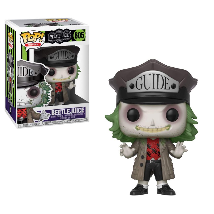 Beetlejuice FUNKO POP! Horror Vinyl Figure Beetlejuice Guide Hat 9 cm