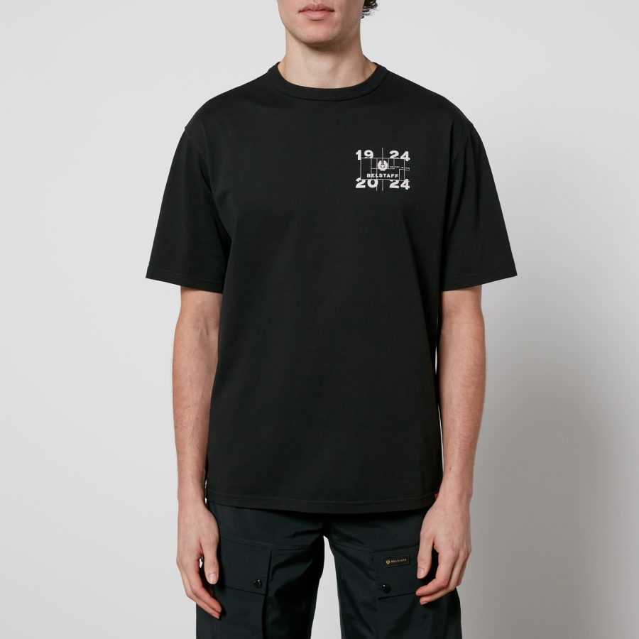 Belstaff Centenary Double Logo Cotton-Jersey T-Shirt - M