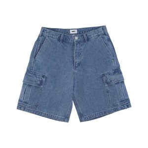 Bigwig Baggy Denim Cargo Short Men's Jeans Light Indigo