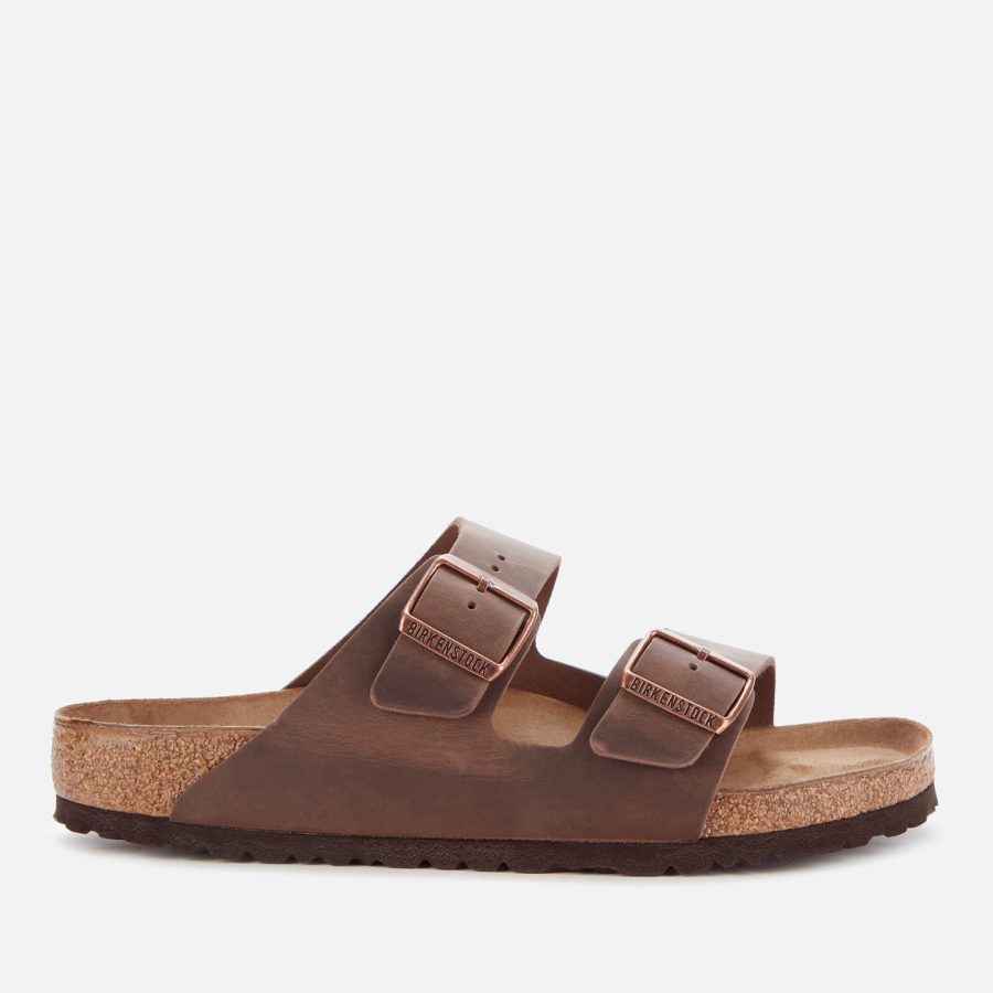 Birkenstock Men's Arizona Oiled Leather Double Strap Sandals - Habana - EU 45/UK 10.5